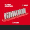 imageCRAFTSMAN Deep Socket Set 12Inch Drive Metric 11Piece CMMT12049Metric