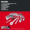 imageCRAFTSMAN Drive Socket Set for Mechanics 61Piece CMMT45061NEW 61 Piece Set