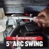 imageCRAFTSMAN Low Profile Ratchet 72 Tooth 38 Inch Drive CMMT86822NEW 12 IN Drive