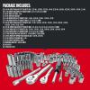 imageCRAFTSMAN Socket Set 14Inch ampamp 38Inch Drive Standard and Metric 105 Pieces CMMT12023105 Piece Set