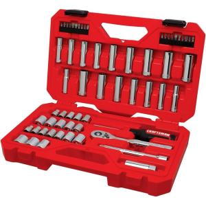 imageCRAFTSMAN Drive Socket Set for Mechanics 61Piece CMMT45061NEW 61 Piece Set