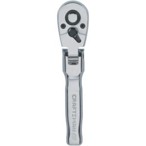 imageCRAFTSMAN Flex Head Ratchet Stubby SAE 72Tooth 38Inch Drive CMMT99425