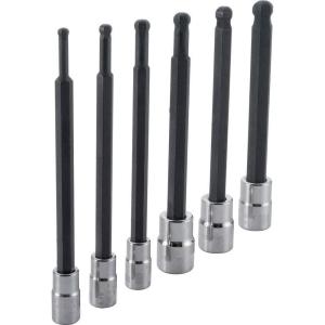 imageCRAFTSMAN Hex Bit Socket Set SAE 38quot Drive Long Ball 6Piece CMMT42606Metric
