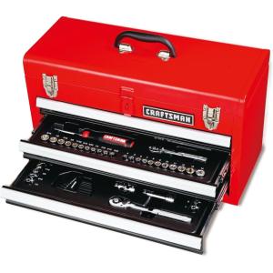 imageCRAFTSMAN Mechanic Tool Set 104 Pieces Includes 205 Drawers 3Compartments CMMT45068NEW 104 Piece Set