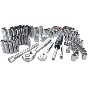 imageCRAFTSMAN Socket Set 14Inch ampamp 38Inch Drive Standard and Metric 105 Pieces CMMT12023105 Piece Set