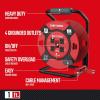 imageCRAFTSMAN 100 Ft Retractable Extension Cord Reel With 4 Outlets ampamp Heavy Duty 14AWG SJTW Cable1 ft
