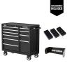 imageCRAFTSMAN 41quot Rolling Tool Chest 10Drawer Steel Tool Cabinet with Drawer Trays and Paper Towel Holder CMST341102RBNew Black