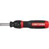 imageCRAFTSMAN Ratcheting Screwdriver SpeedDrive 2 Double Ended Bits Included Handle Holds Up To 6 Bits CMHT68129