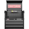 imageCRAFTSMAN S2000 26IN 4DRAWER CHEST WLIGHT ampamp DIVIDE CMST32642RBNew Black