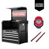 imageCRAFTSMAN S2000 26IN 4DRAWER CHEST WLIGHT ampamp DIVIDE CMST32642RBNew Black