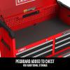 imageCRAFTSMAN S2000 26IN 4DRAWER CHEST WLIGHT ampamp DIVIDE CMST32642RBNew Red