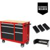 imageCRAFTSMAN Workbench Tool Storage 6Drawers with Tray and Holder Set 41inch Rolling CMST34062RBNew Red