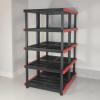 imageCX Craftsman 4Tier Highly Durable Storage Rack 200lbsshelf 55H x 40W x 24D Interlocking Shelving Unit and WeatherResistant Design American Made Garage Shelf5Tier