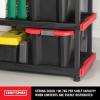 imageCX Craftsman 4Tier Highly Durable Storage Rack 200lbsshelf 55H x 40W x 24D Interlocking Shelving Unit and WeatherResistant Design American Made Garage Shelf4Tier
