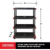 imageCX Craftsman 4Tier Highly Durable Storage Rack 200lbsshelf 55H x 40W x 24D Interlocking Shelving Unit and WeatherResistant Design American Made Garage Shelf4Tier