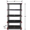 imageCX Craftsman 4Tier Highly Durable Storage Rack 200lbsshelf 55H x 40W x 24D Interlocking Shelving Unit and WeatherResistant Design American Made Garage Shelf5Tier