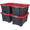 imageCraftsman 5Gallon Highly Durable Storage Bucket ampamp Dual Latching Lid 148H x 12W x 132D Versatile Stacking Tote and WeatherResistant Design American Made 4 Pack20 Gallon