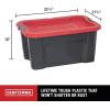 imageCraftsman 5Gallon Highly Durable Storage Bucket ampamp Dual Latching Lid 148H x 12W x 132D Versatile Stacking Tote and WeatherResistant Design American Made 4 Pack30 Gallon