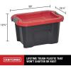 imageCraftsman 5Gallon Highly Durable Storage Bucket ampamp Dual Latching Lid 148H x 12W x 132D Versatile Stacking Tote and WeatherResistant Design American Made 4 Pack10 Gallon