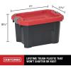 imageCraftsman 5Gallon Highly Durable Storage Bucket ampamp Dual Latching Lid 148H x 12W x 132D Versatile Stacking Tote and WeatherResistant Design American Made 4 Pack5 Gallon