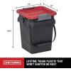 imageCraftsman 5Gallon Highly Durable Storage Bucket ampamp Dual Latching Lid 148H x 12W x 132D Versatile Stacking Tote and WeatherResistant Design American Made 4 Pack5 Gallon