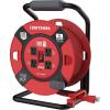 imageCRAFTSMAN 100 Ft Retractable Extension Cord Reel With 4 Outlets ampamp Heavy Duty 14AWG SJTW Cable100 ft