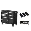 imageCRAFTSMAN 41quot Rolling Tool Chest 10Drawer Steel Tool Cabinet with Drawer Trays and Paper Towel Holder CMST341102RBNew Black