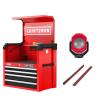 imageCRAFTSMAN S2000 26IN 4DRAWER CHEST WLIGHT ampamp DIVIDE CMST32642RBNew Red