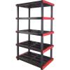imageCX Craftsman 4Tier Highly Durable Storage Rack 200lbsshelf 55H x 40W x 24D Interlocking Shelving Unit and WeatherResistant Design American Made Garage Shelf5Tier