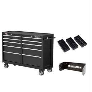 imageCRAFTSMAN S2000 52IN 10DRAWER CABINET WTRAY ampamp HOLDER BK CMST352102BKNew Black
