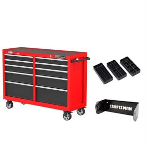 imageCRAFTSMAN S2000 52IN 10DRAWER CABINET WTRAY ampamp HOLDER BK CMST352102BKNew Red