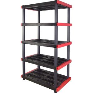 imageCX Craftsman 4Tier Highly Durable Storage Rack 200lbsshelf 55H x 40W x 24D Interlocking Shelving Unit and WeatherResistant Design American Made Garage Shelf5Tier