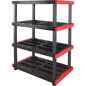 imageCX Craftsman 4Tier Highly Durable Storage Rack 200lbsshelf 55H x 40W x 24D Interlocking Shelving Unit and WeatherResistant Design American Made Garage Shelf4Tier