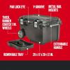 imageCRAFTSMAN 19in 3in1 Rolling Tool Box with Wheels Red Plastic Lockable CMST1861424 gallon Chest
