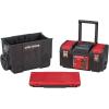 imageCRAFTSMAN 19in 3in1 Rolling Tool Box with Wheels Red Plastic Lockable CMST186143in1 Rolling Tool Box