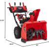imageCRAFTSMAN Performance 26quot V20 TwoStage Self Propelled Snow Blower with PushButton Start Battery Powered 243cc Engine 31AN5C4FB93