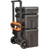 imageCRAFTSMAN TRADESTACK Tool Box with Wheels Waterproof Stackable System Portable Rolling Storage for IndoorOutdoor Use 225 Inch CMST21445