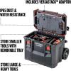 imageCRAFTSMAN TRADESTACK Tool Box with Wheels Waterproof Stackable System Portable Rolling Storage for IndoorOutdoor Use 225 Inch CMST21445