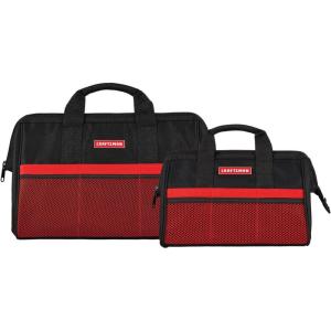imageCRAFTSMAN CMST513518 13in ampamp 18in Zippered Tool Bag Combo Black13in  18in Combo