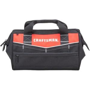 imageCRAFTSMAN CMST513518 13in ampamp 18in Zippered Tool Bag Combo Black18in Bag