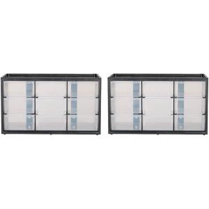 imageCRAFTSMAN Storage Organizer Bin System 9 Compartment Plastic CMST40709 Pack of 21 Count Pack of 2