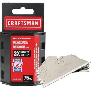 imageCRAFTSMAN Utility Knife Blades 75 Pack CMHT11700N