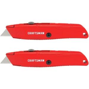 imageCRAFTSMAN Utility Knife Retractable Blade 2 Pack CMHT10382Knife2 pack