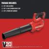 imageCRAFTSMAN 20V MAX Cordless Leaf Blower Battery ampamp Charger Included CMCBL720M1 Redw4Ah Battery