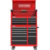 imageCRAFTSMAN S2000 41IN 6DRAWER CHEST WLIGHT ampamp DIVIDE CMST34162BKNew Red