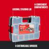 imageCRAFTSMAN Tool Organizer 2Packs with 14Compartments Lid Includes Secure Latch CMST60944MDouble Pack