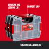 imageCRAFTSMAN Tool Organizer 2Packs with 14Compartments Lid Includes Secure Latch CMST60944MTriple Pack
