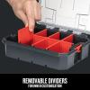 imageCRAFTSMAN VERSASTACK Storage Organizer Small Parts Organizer 8 Compartments Lid Includes Secure Latch CMST178271 Count Pack of 1