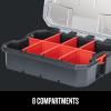 imageCRAFTSMAN VERSASTACK Storage Organizer Small Parts Organizer 8 Compartments Lid Includes Secure Latch CMST178271 Count Pack of 1