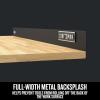 imageCRAFTSMAN Wood Top Work Surface with Steel Back Splash CMST25302BK